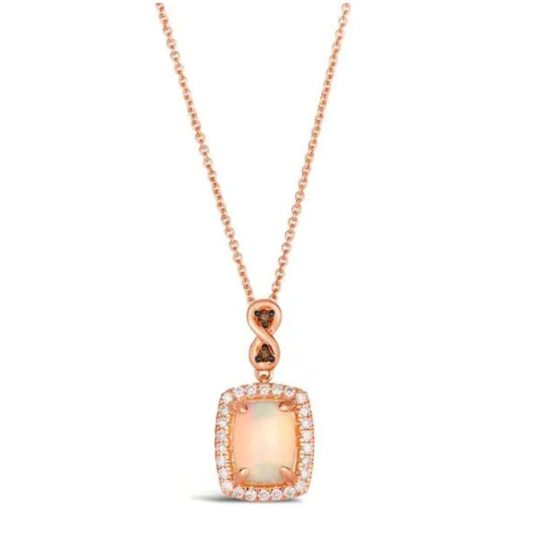 Le Vian Chocolatier Pendant with Neopolitan Opal