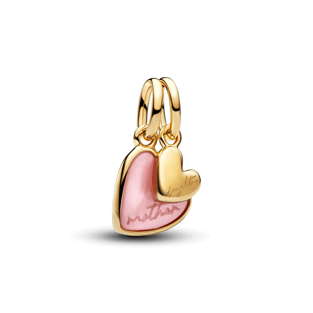 Pink Mother & Daughter Splittable Dangle Charm