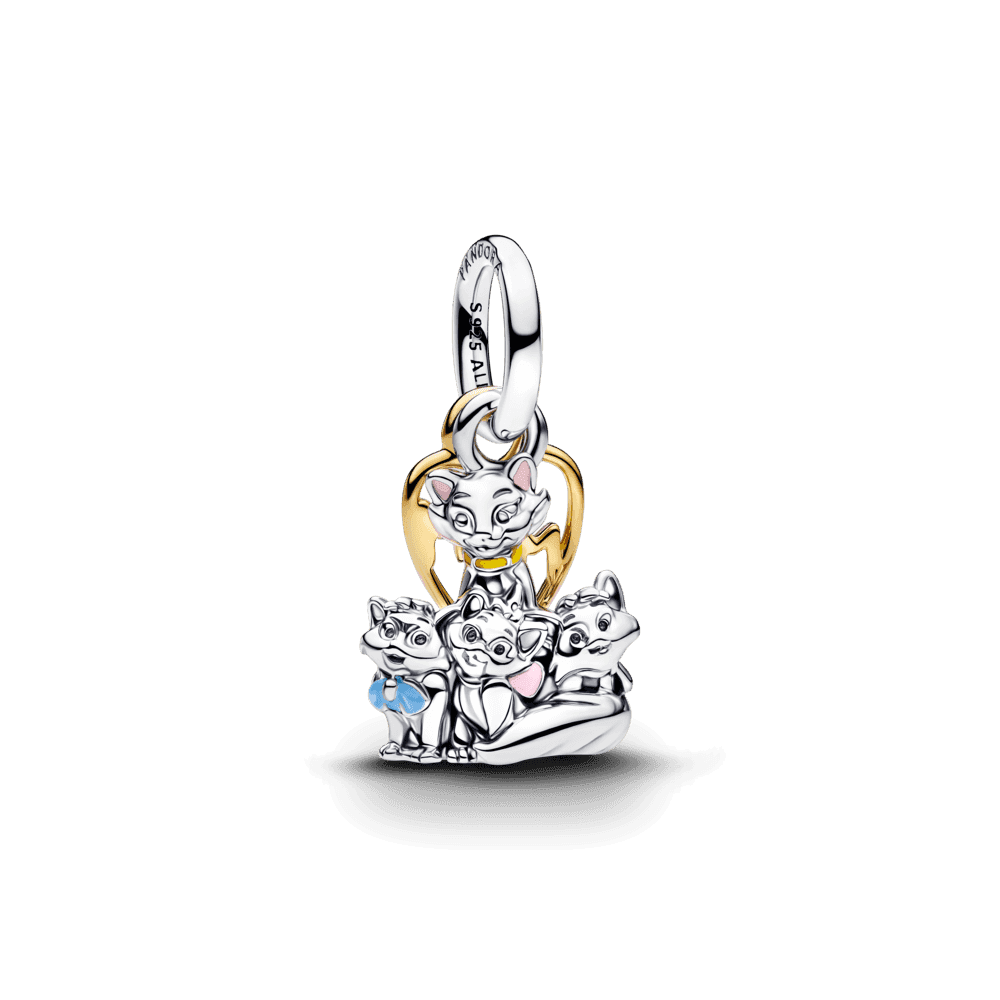 Disney Aristocats Duchess & Kittens Dangle Charm