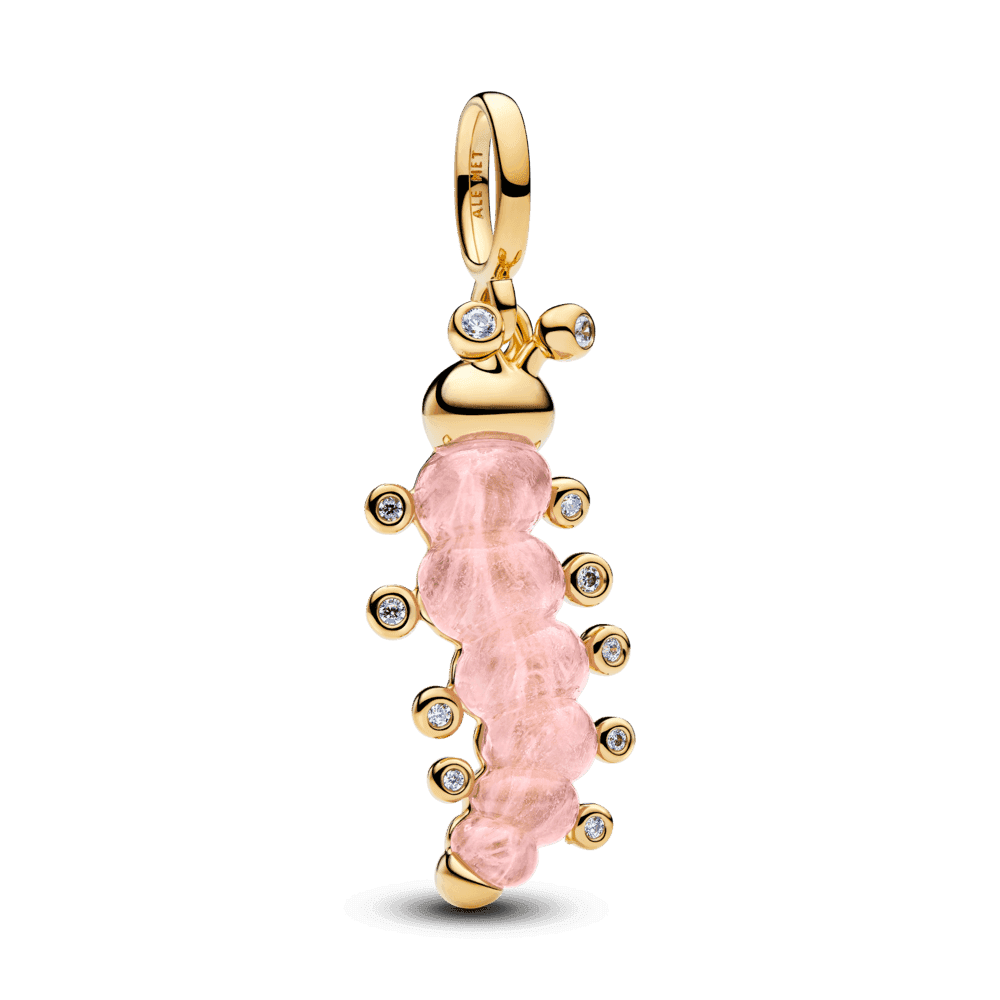 Pink Caterpillar Charm