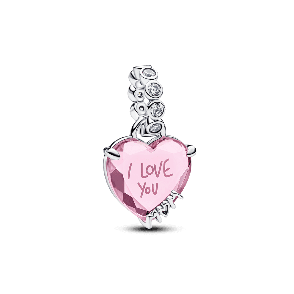 I Love You Mom Dangle Charm