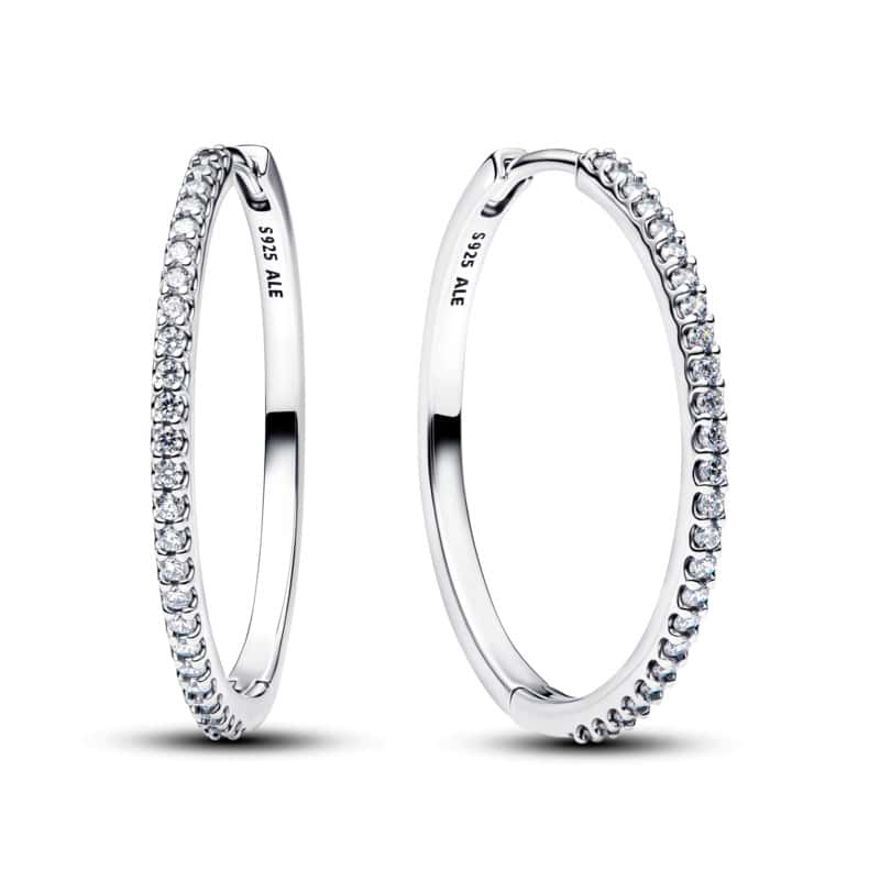 Sparkling Hoop Earrings