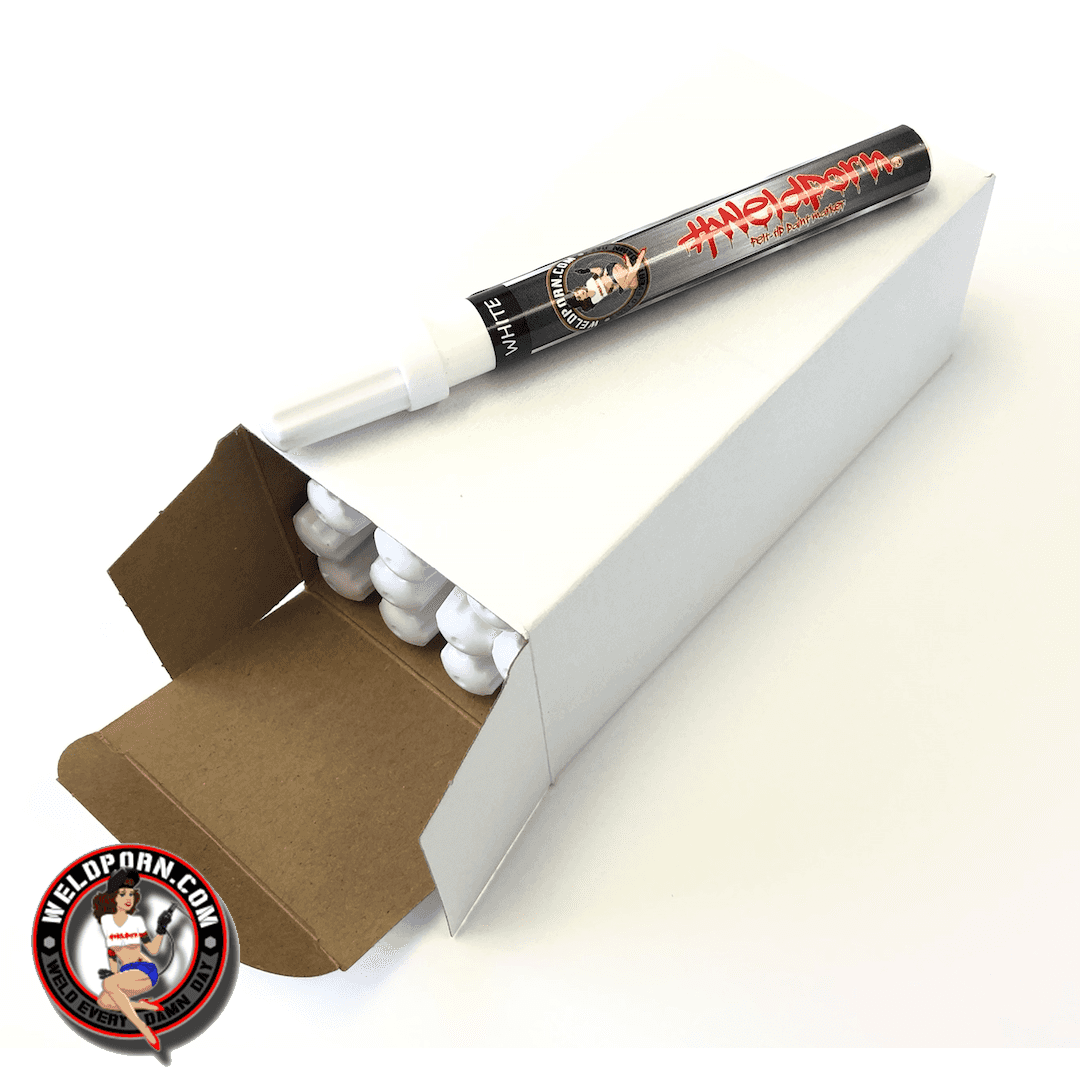 Weldporn® Industrial Paint Marker- WHITE 12 pc box