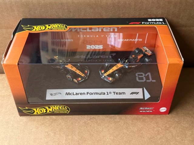2026 FORMULA 1 SOLID 2 CAR SET CASE – 2025 MCLAREN TEAM