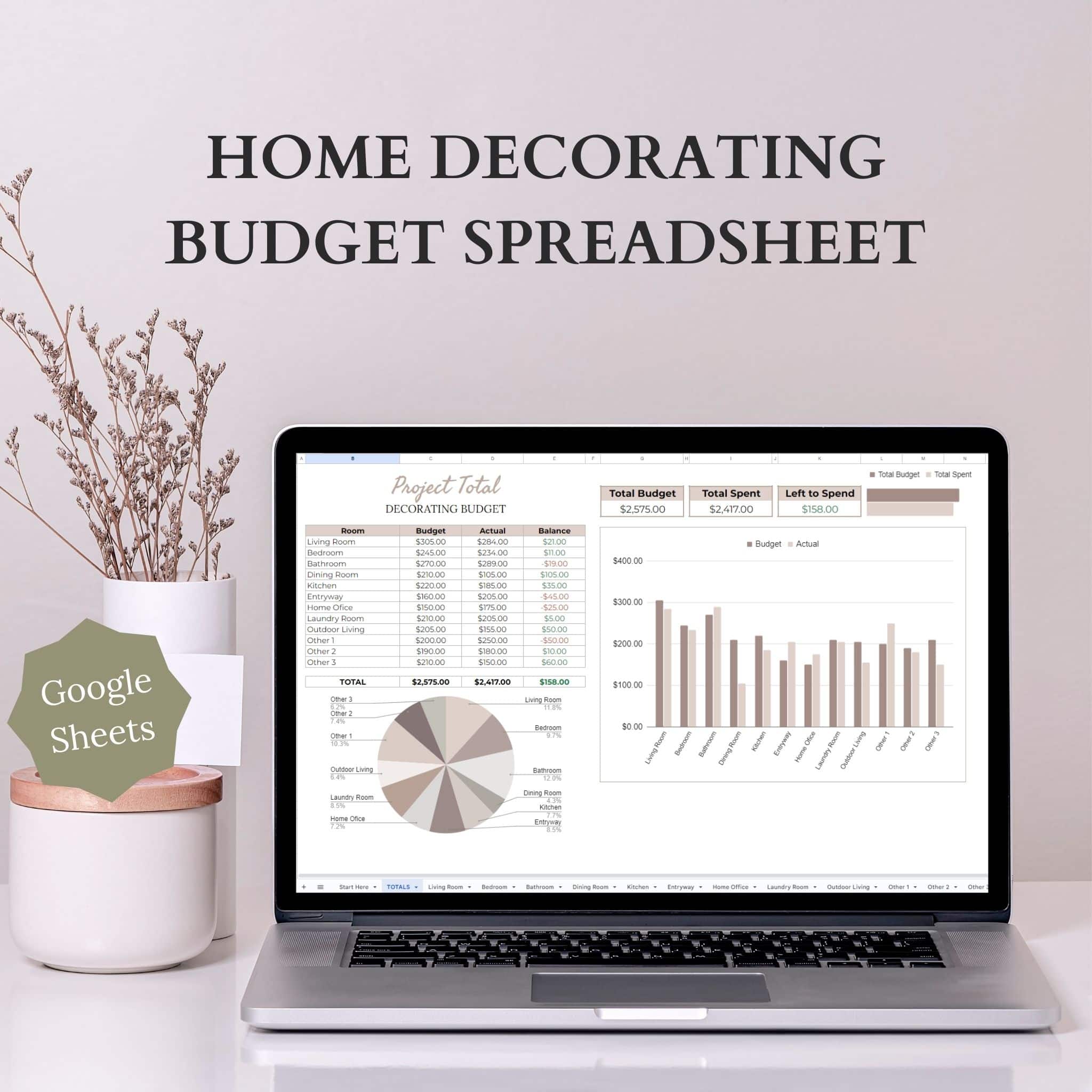 Home Decor Budget Planner