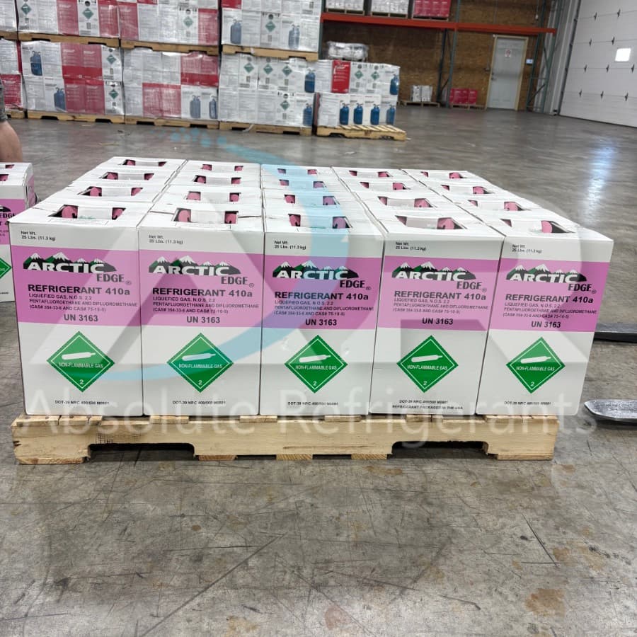 R-410A 25 lb Cylinders — 1/4, 1/2, or Full Pallet - thumbnail 3