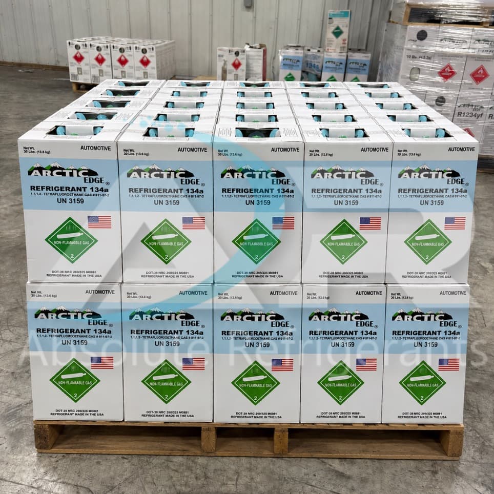 R-134A AUTO 30 lb Cylinders — 1/4, 1/2, or Full Pallet - thumbnail 2