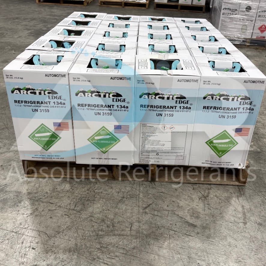 R-134A AUTO 30 lb Cylinders — 1/4, 1/2, or Full Pallet - thumbnail 4