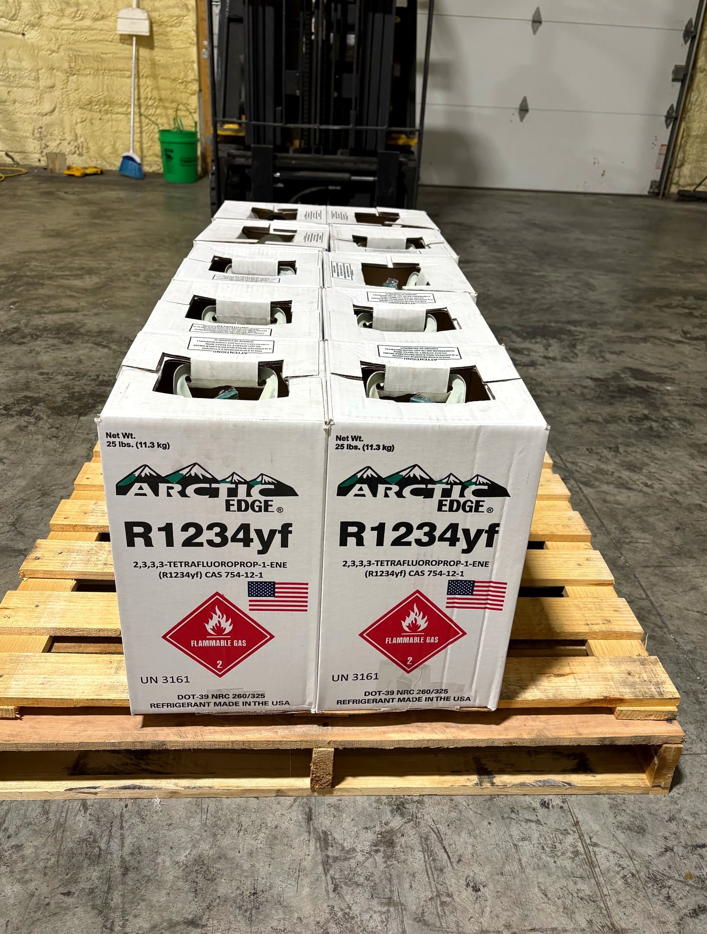 R-1234YF 25 lb Cylinders — 1/4, 1/2, or Full Pallet - thumbnail 6