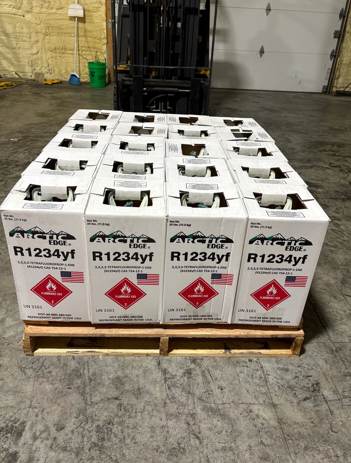 R-1234YF 25 lb Cylinders — 1/4, 1/2, or Full Pallet - thumbnail 4
