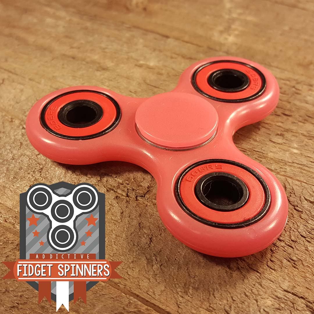 EDC Luminous Tri Bar Spinner Fidget Toy with Caps