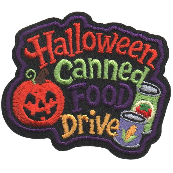 Halloween Canned Food Drive Patch