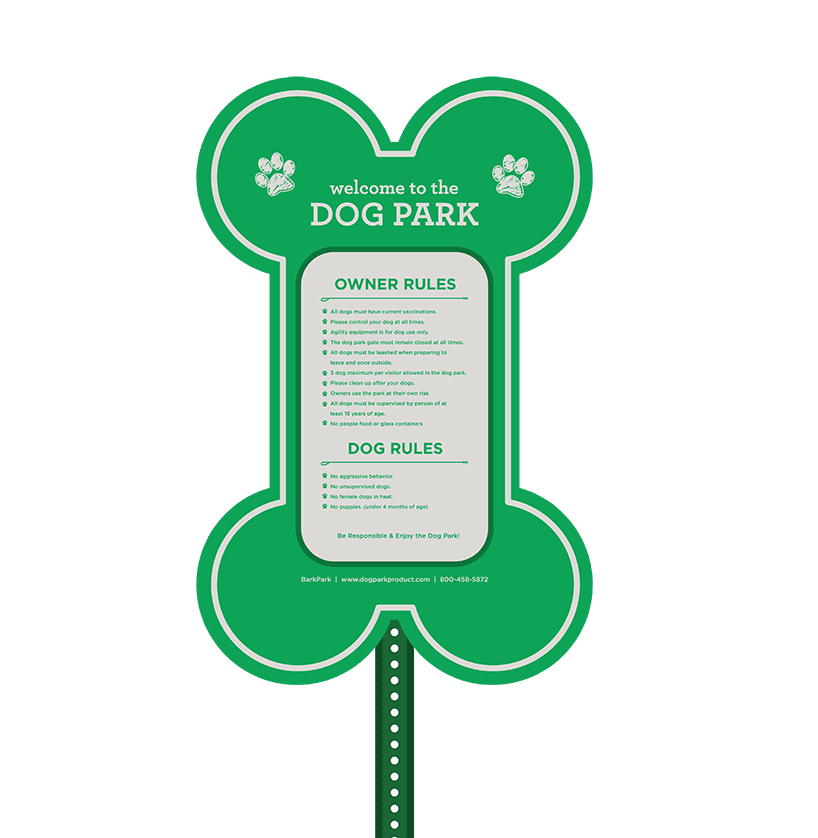 Essential Dog Park Welcome Sign