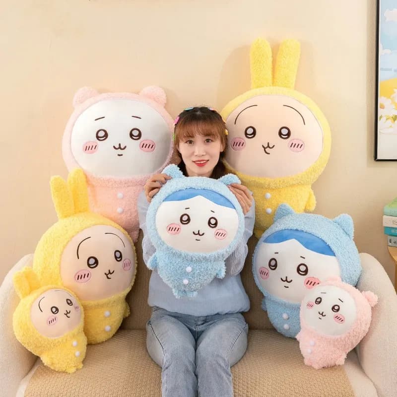 50cm New Chiikawa Usagi Hachiware Pajamas Series Plush Toy Christmas Gift