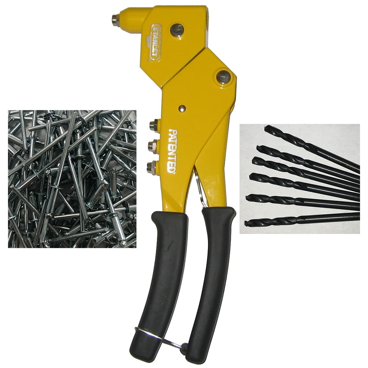 Hardware – Pop Rivet Gun, Pop Rivets (500), Drill Bit (1)
