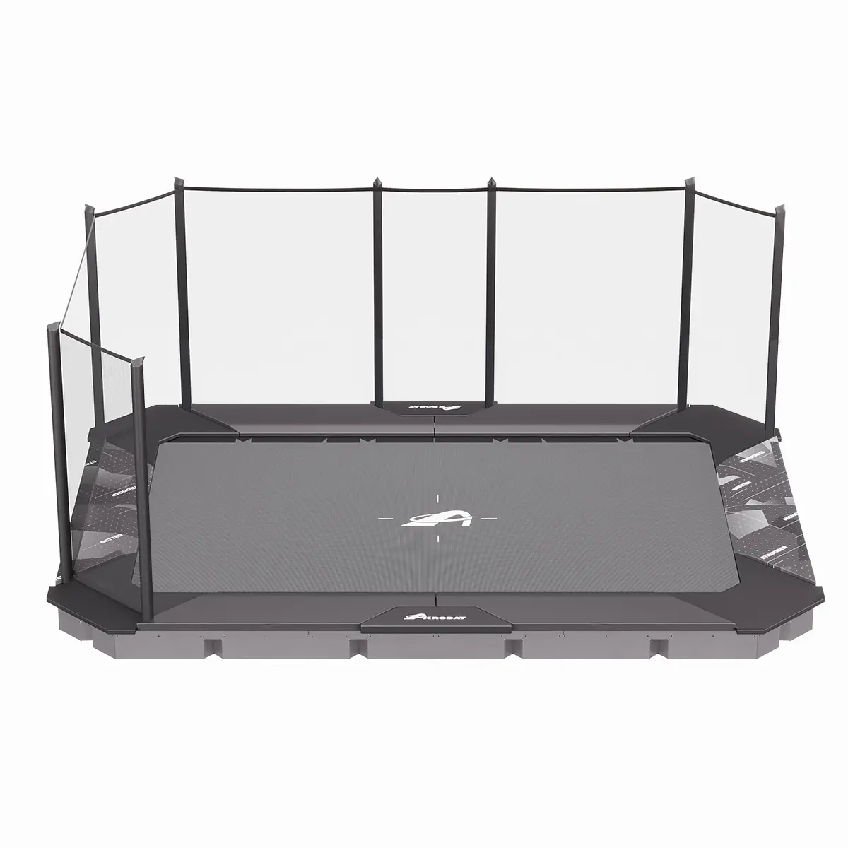 17ft x 12ft XCITYX In-Ground Trampoline Corner Enclosure