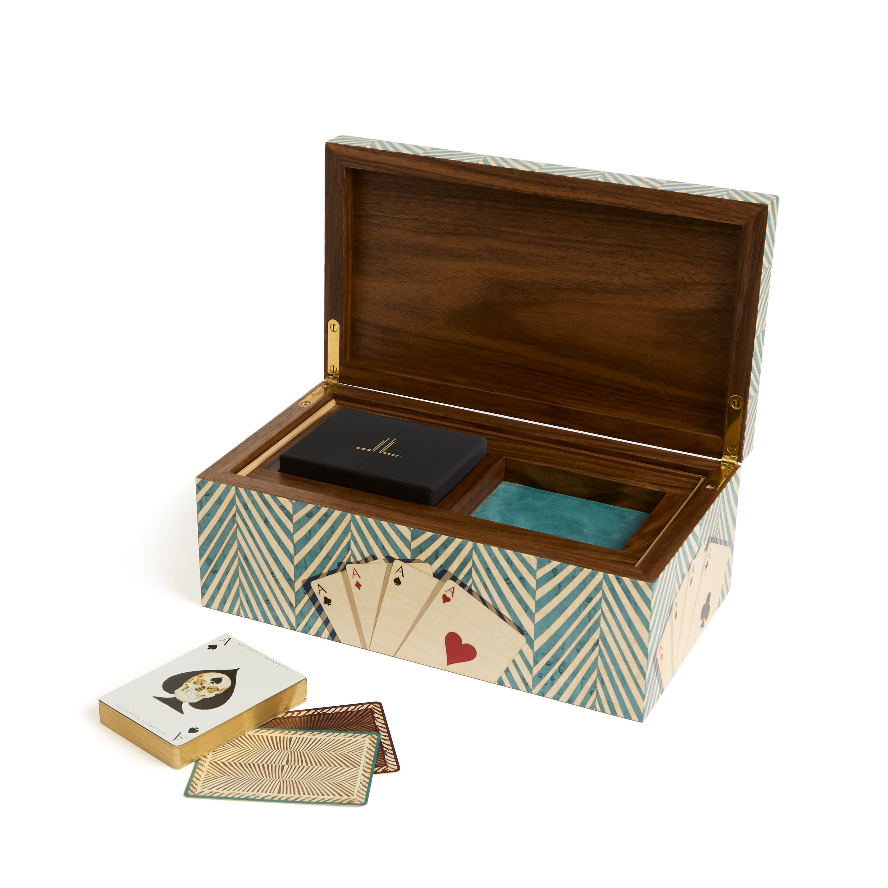Turquoise Playing Cards Box