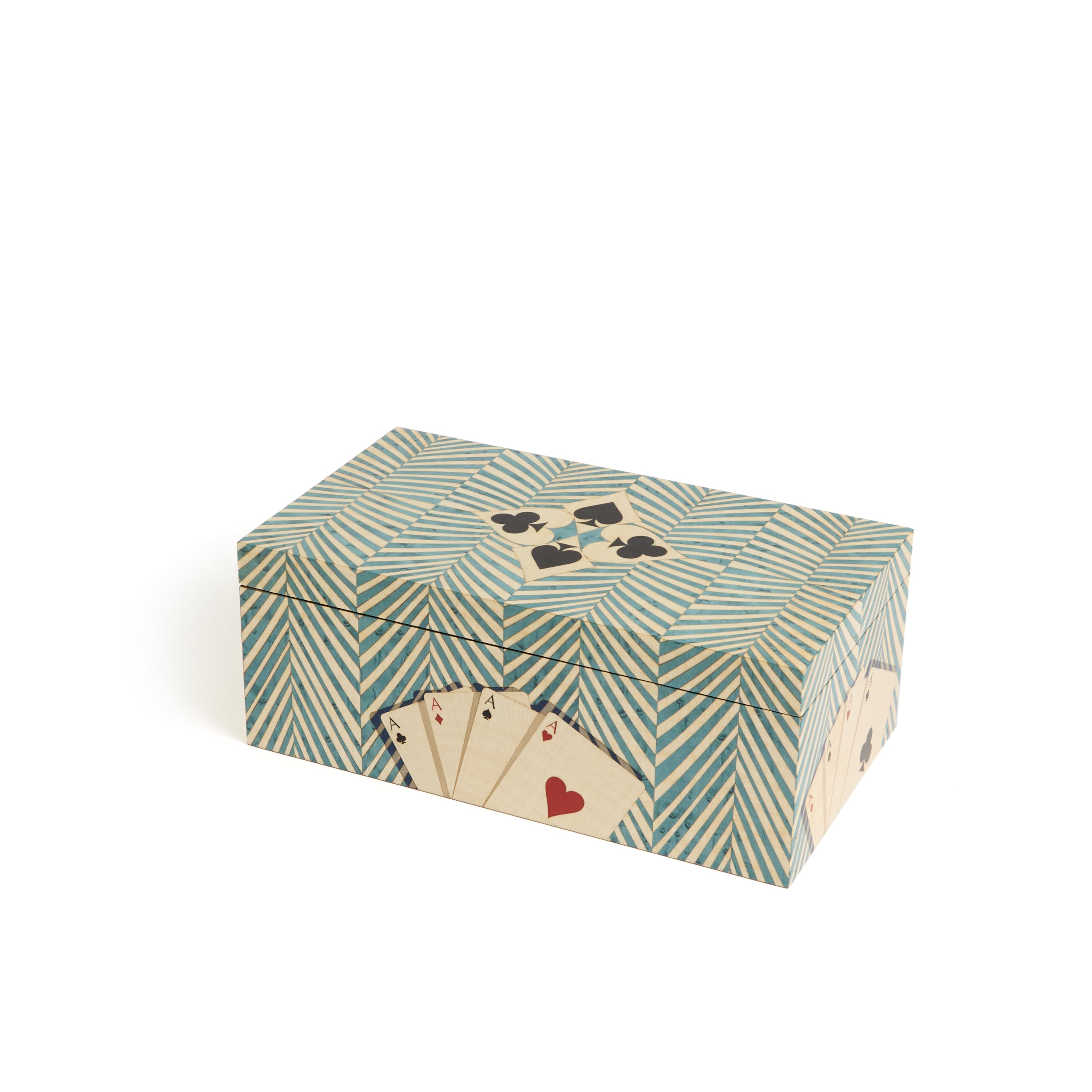 Turquoise Playing Cards Box - thumbnail 2