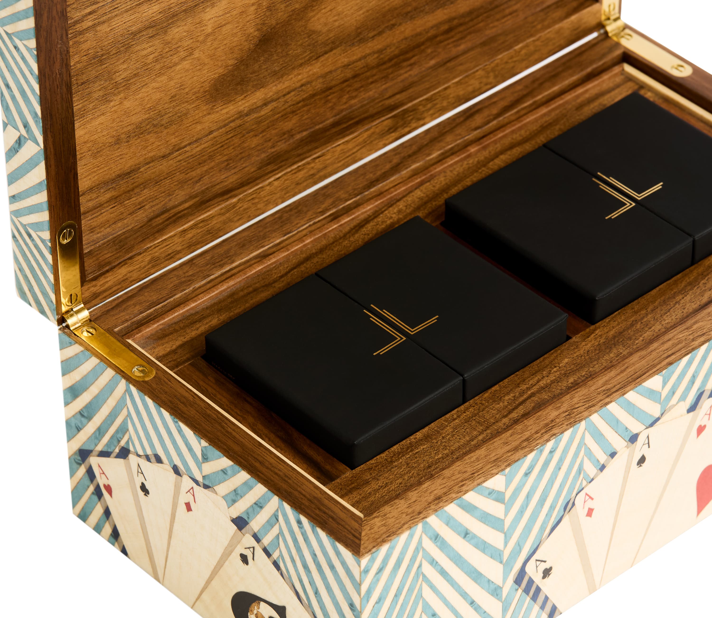 Turquoise Playing Cards Box - thumbnail 4