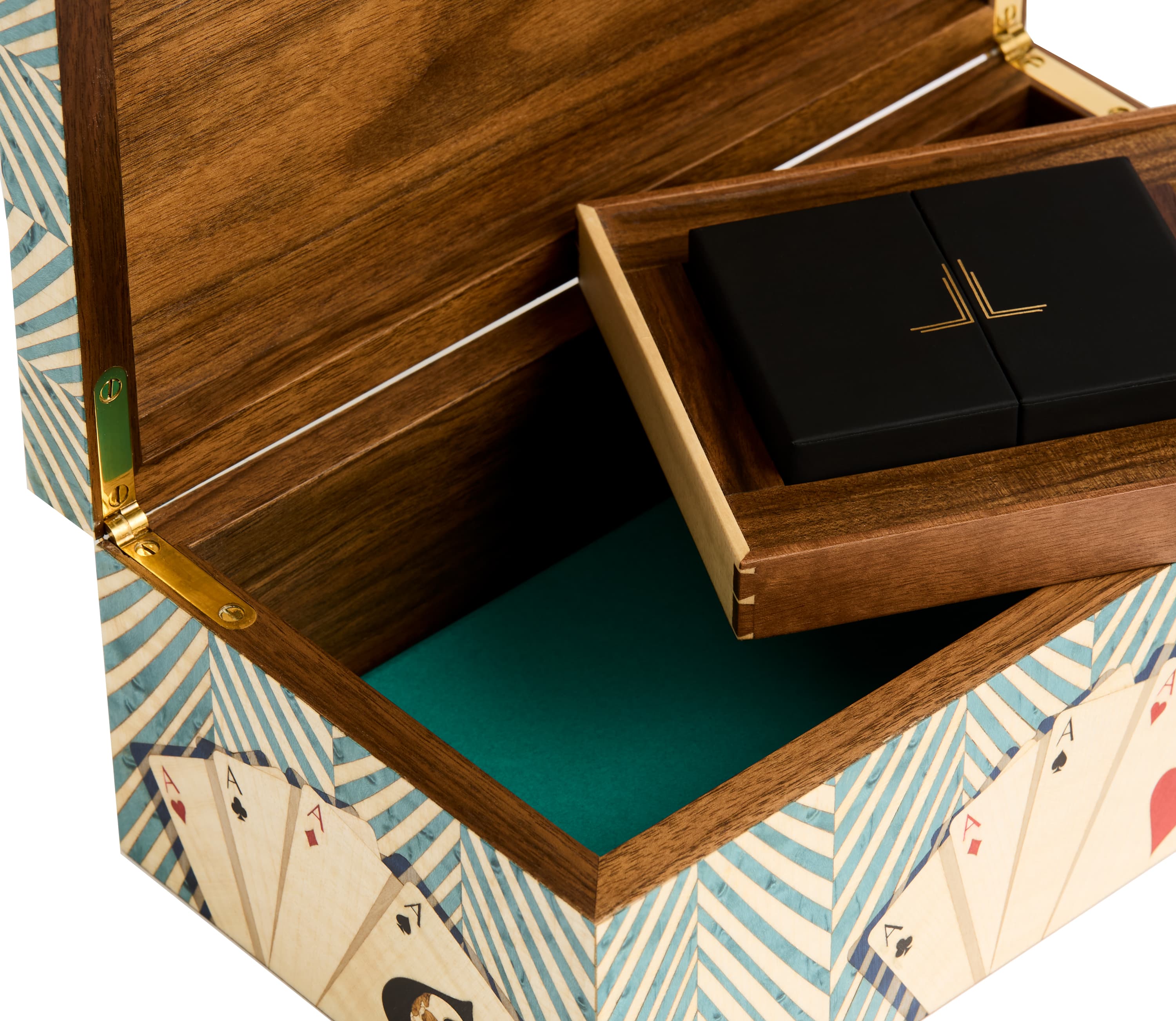 Turquoise Playing Cards Box - thumbnail 5