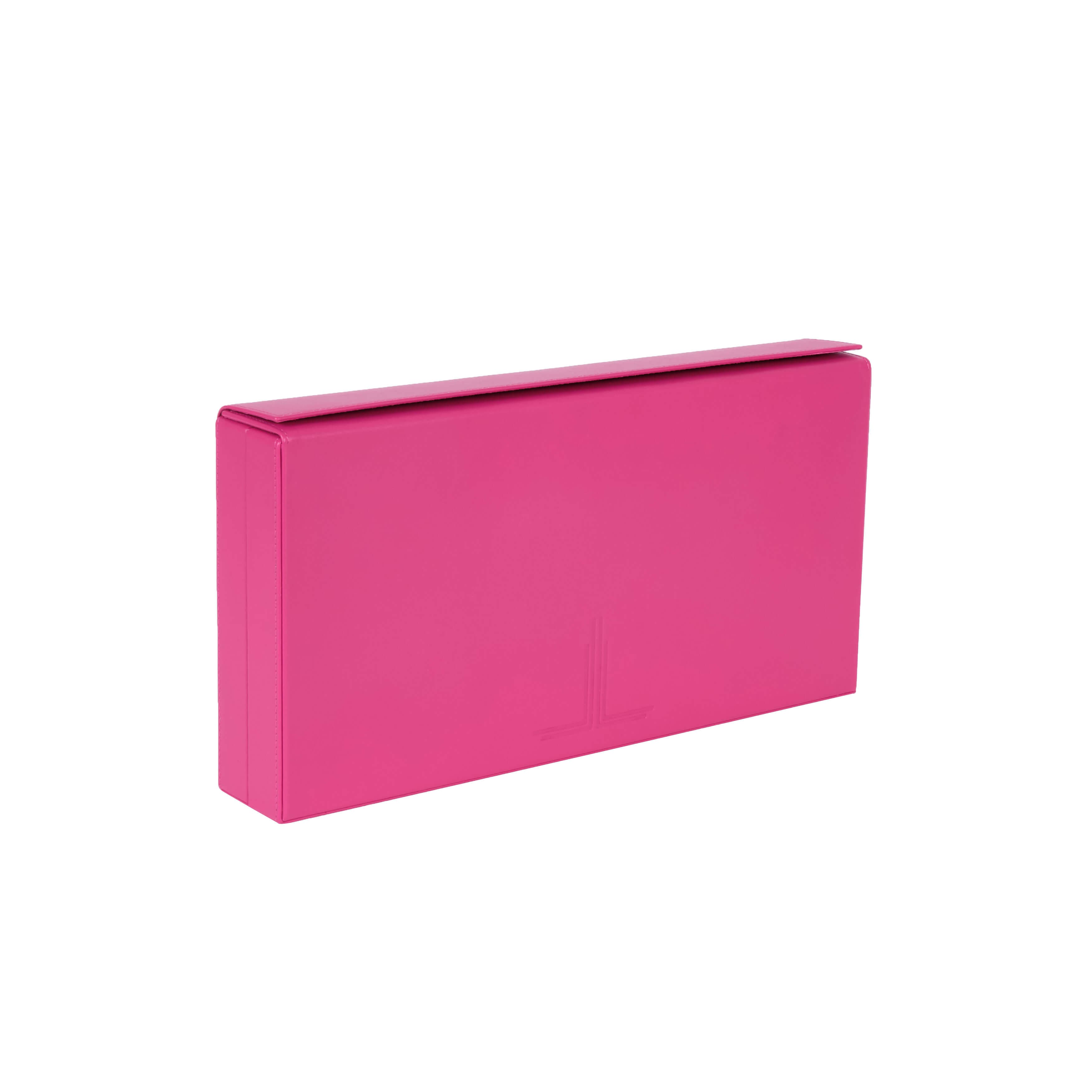 Pink Butterfly Travel Backgammon Set | Leather Playing Surface - thumbnail 5