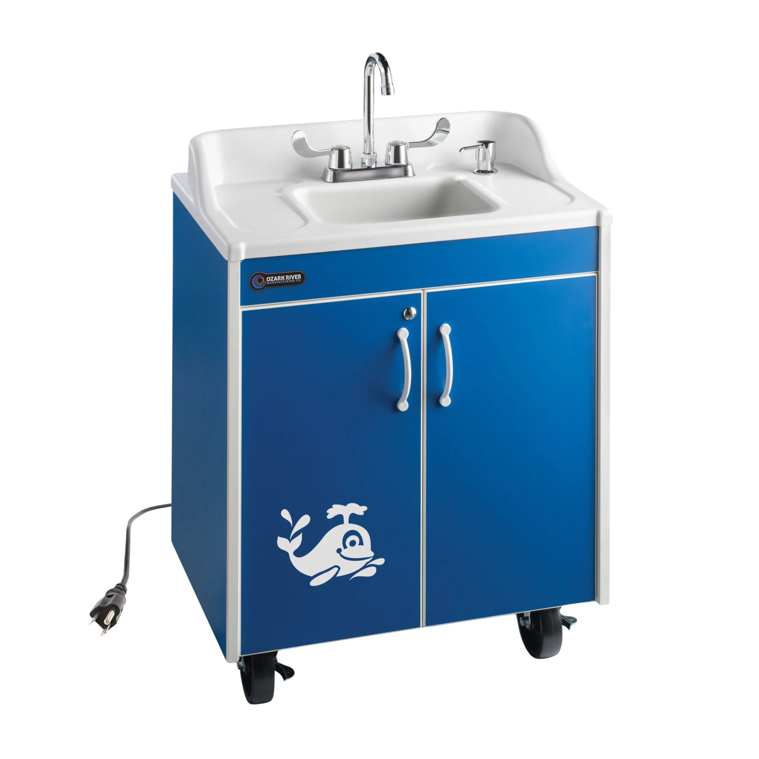 Ozark River Manufacturing Lil Splasher CHSTB-AB-AB1N Child Height Portable Sink (Hot & Cold)