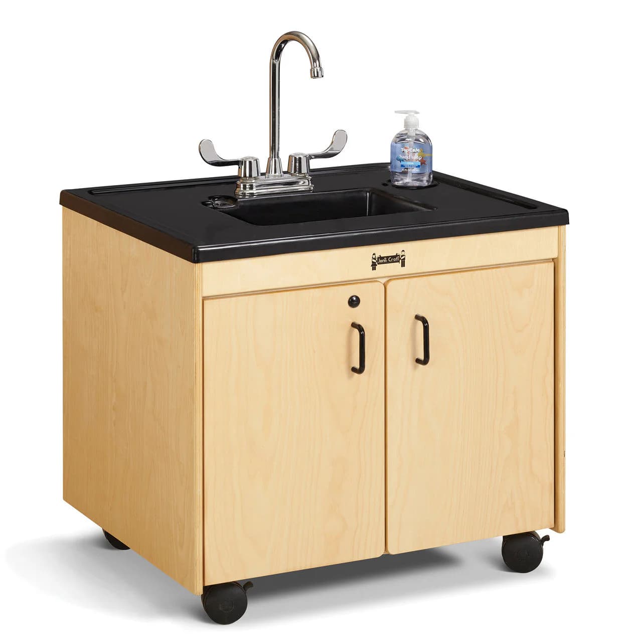 Jonti-Craft Clean Hands Helper 1370JC Child Height Portable Sink (Hot & Cold)