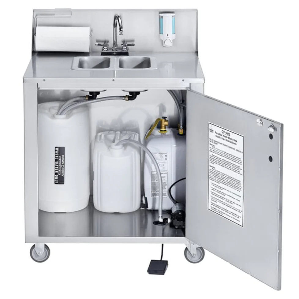 Crown Verity PHS-2 Portable Sink (Hot & Cold) - thumbnail 4