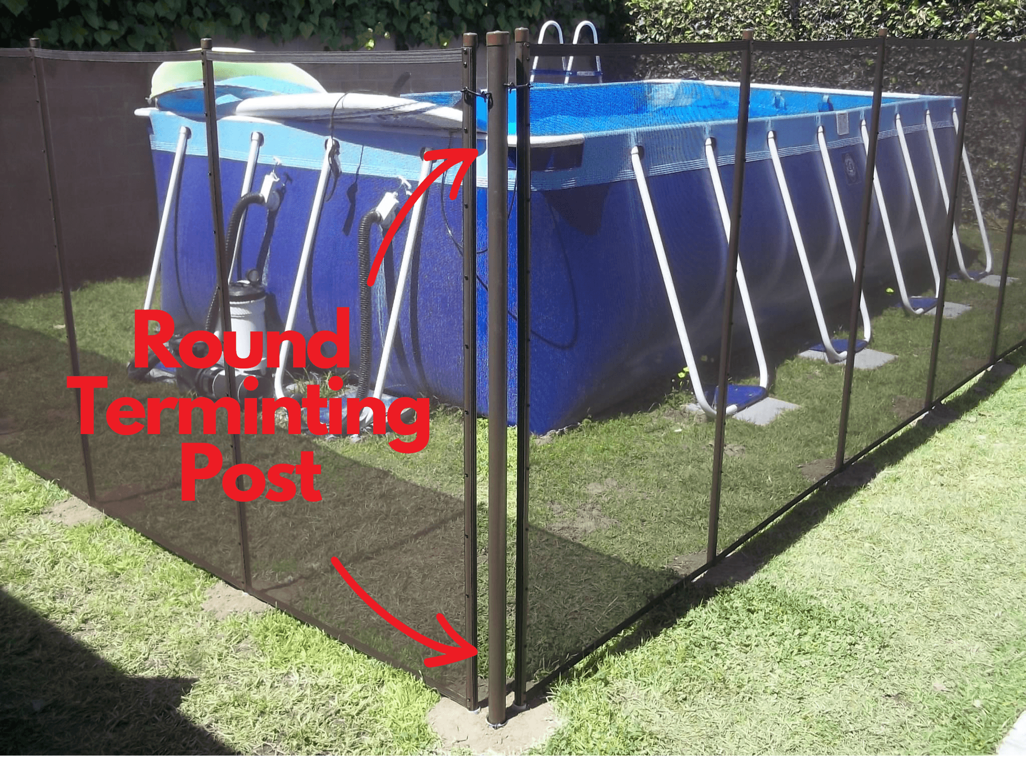 Round Terminating Support Post