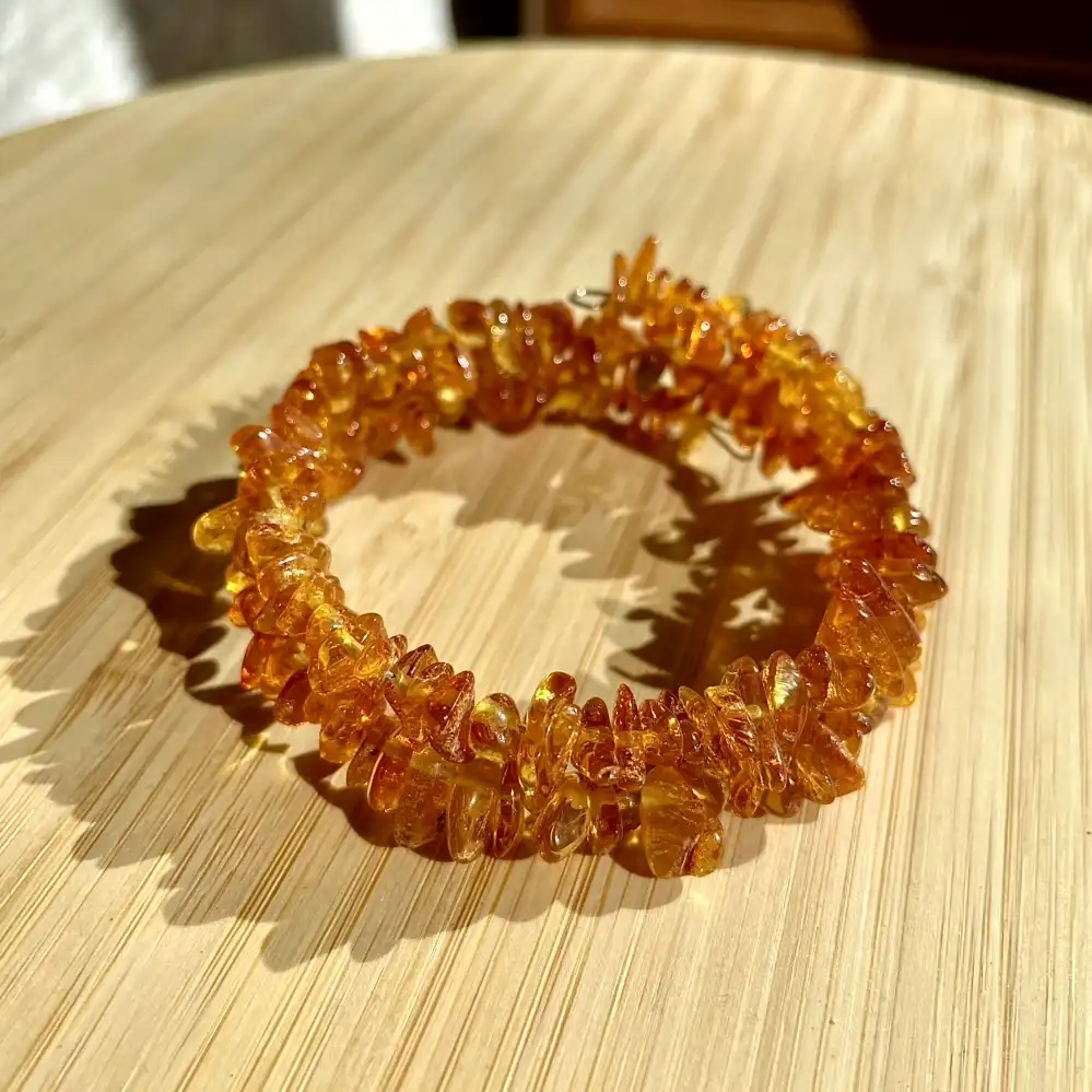 Amber Stretch Bracelet – Vivid Flame - thumbnail 3