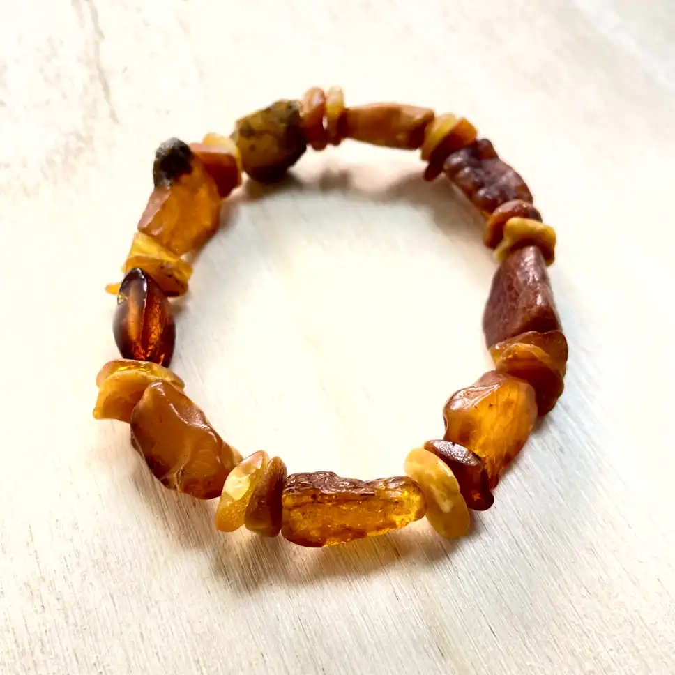 Amber Nugget Bracelet – Autumn Ember - thumbnail 2