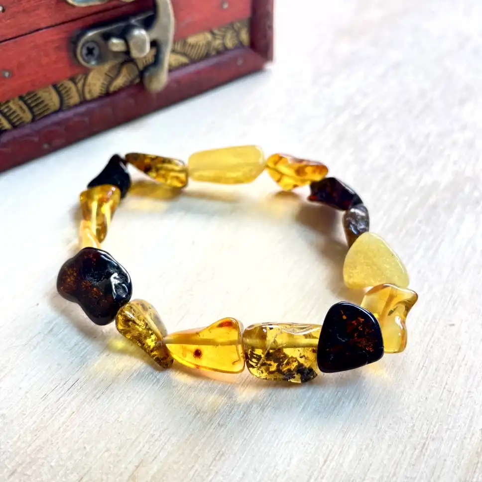 Amber Nugget Bracelet – Sunlit Earth