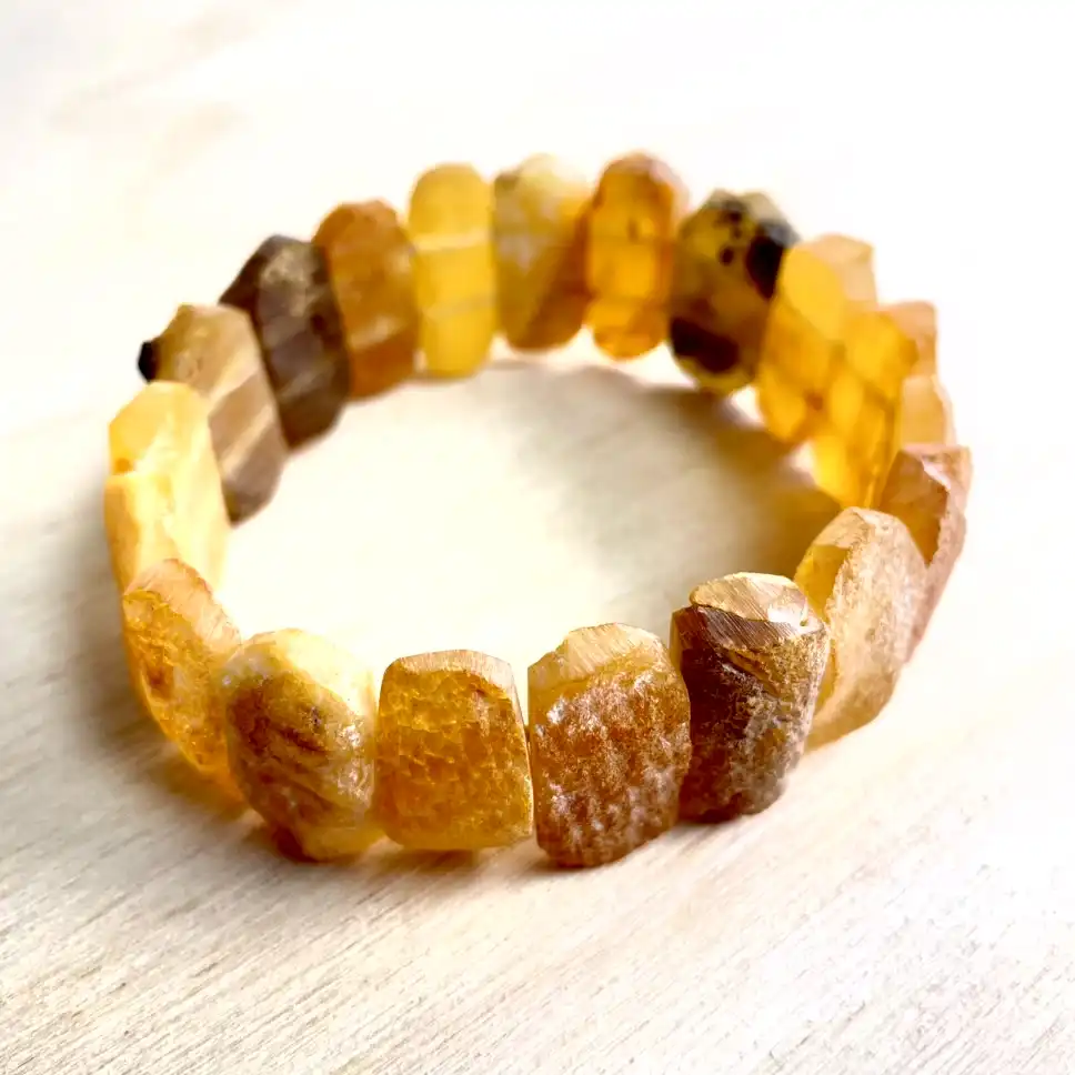 Amber Bracelet with Medium Stones – Earthlight Harmony - thumbnail 5