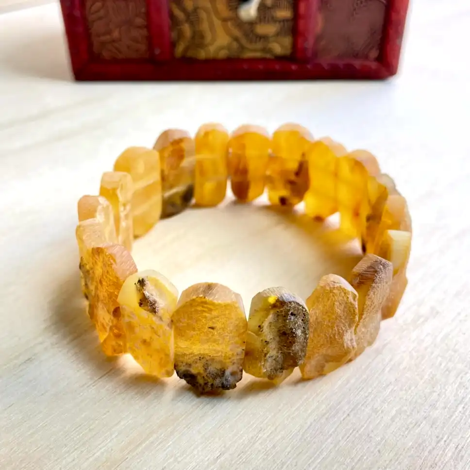 Amber Bracelet with Medium Stones – Earthlight Harmony - thumbnail 6
