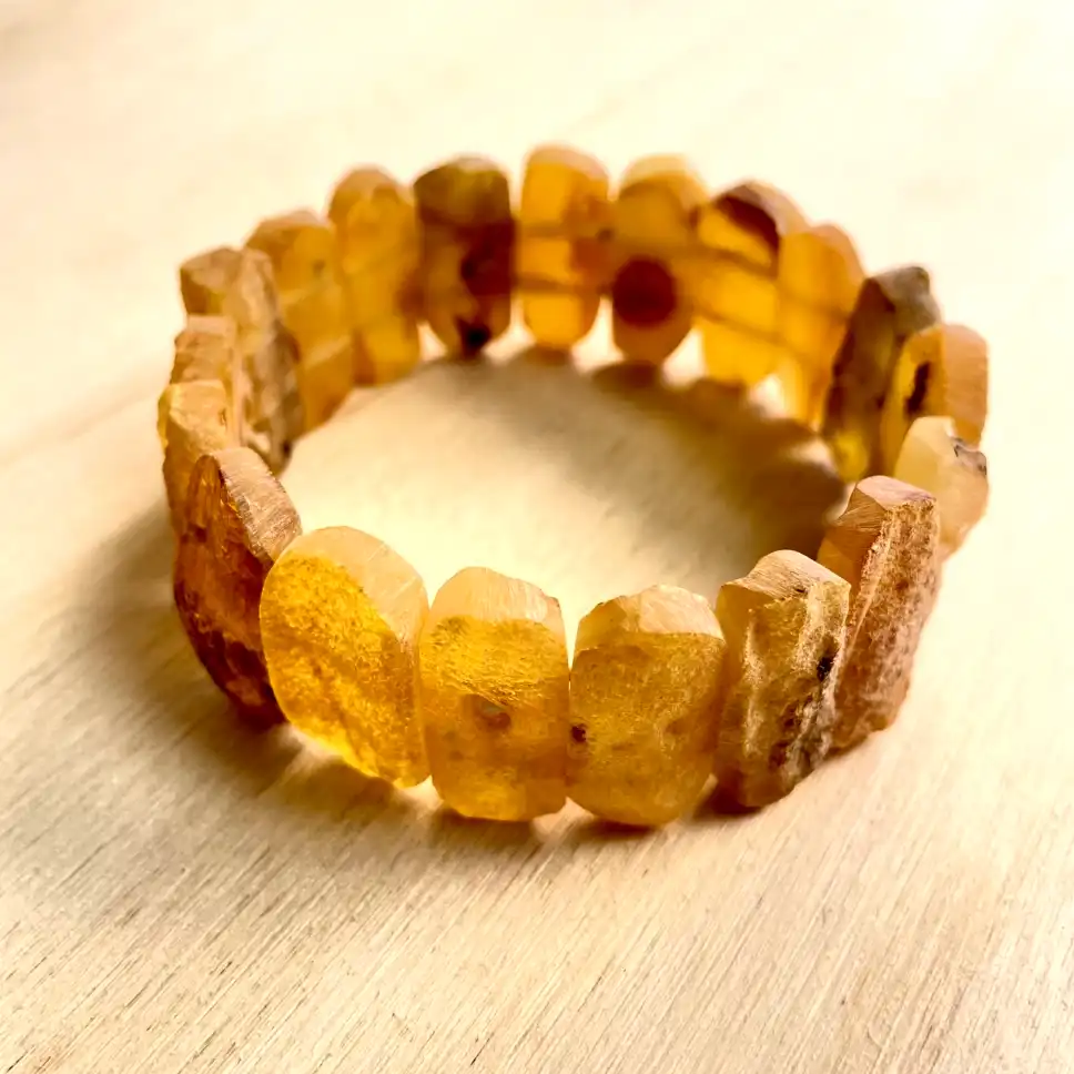 Amber Bracelet with Medium Stones – Earthlight Harmony - thumbnail 3
