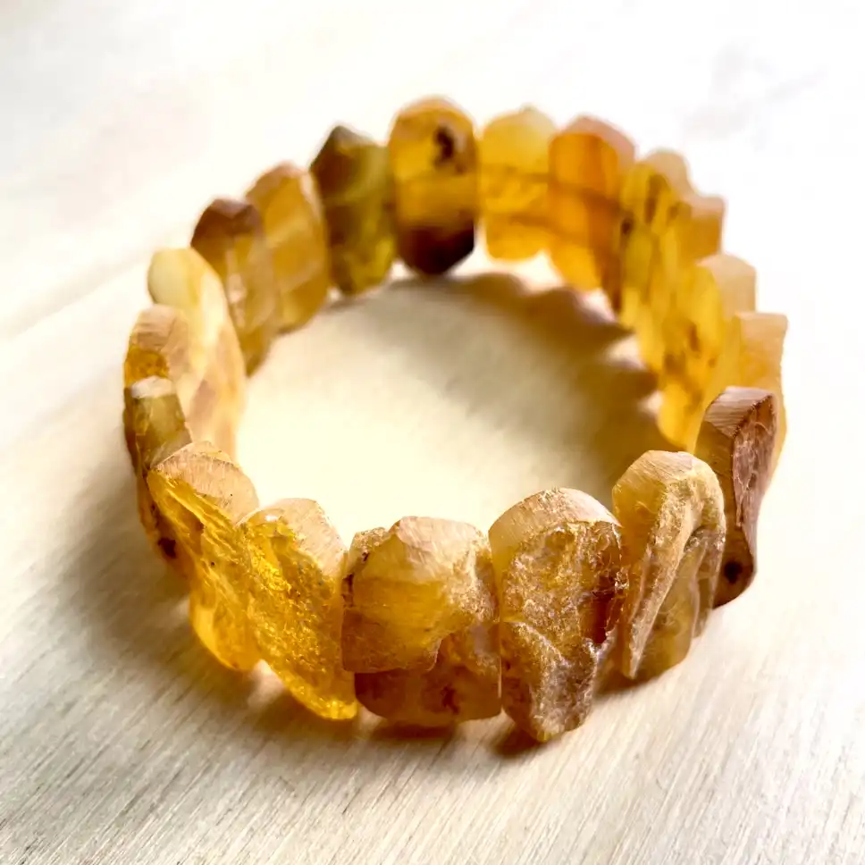 Amber Bracelet with Medium Stones – Earthlight Harmony - thumbnail 4