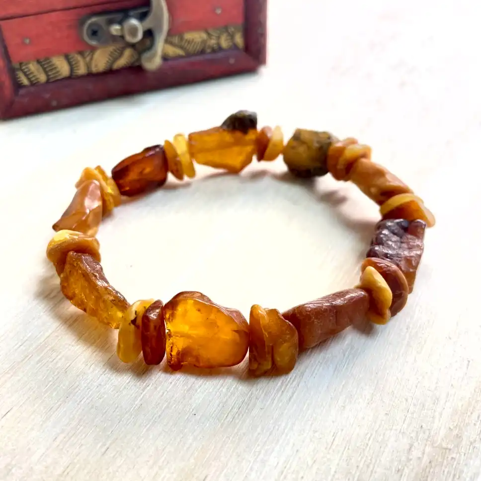 Amber Nugget Bracelet – Autumn Ember