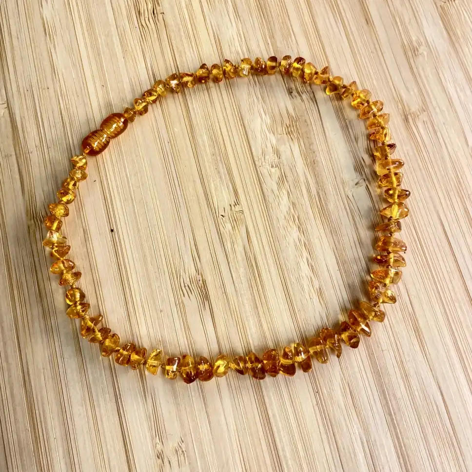 Amber Teething Necklace – Sunlit Amber - thumbnail 2