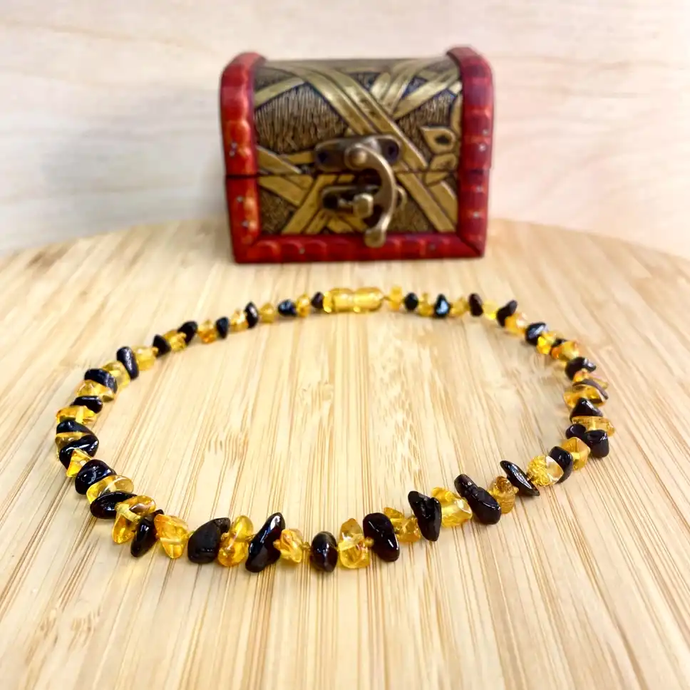 Amber Teething Necklace – Honey Twilight
