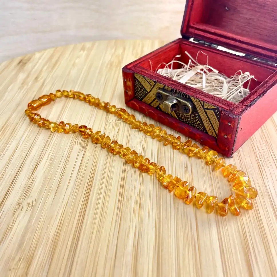 Amber Teething Necklace – Sunlit Amber
