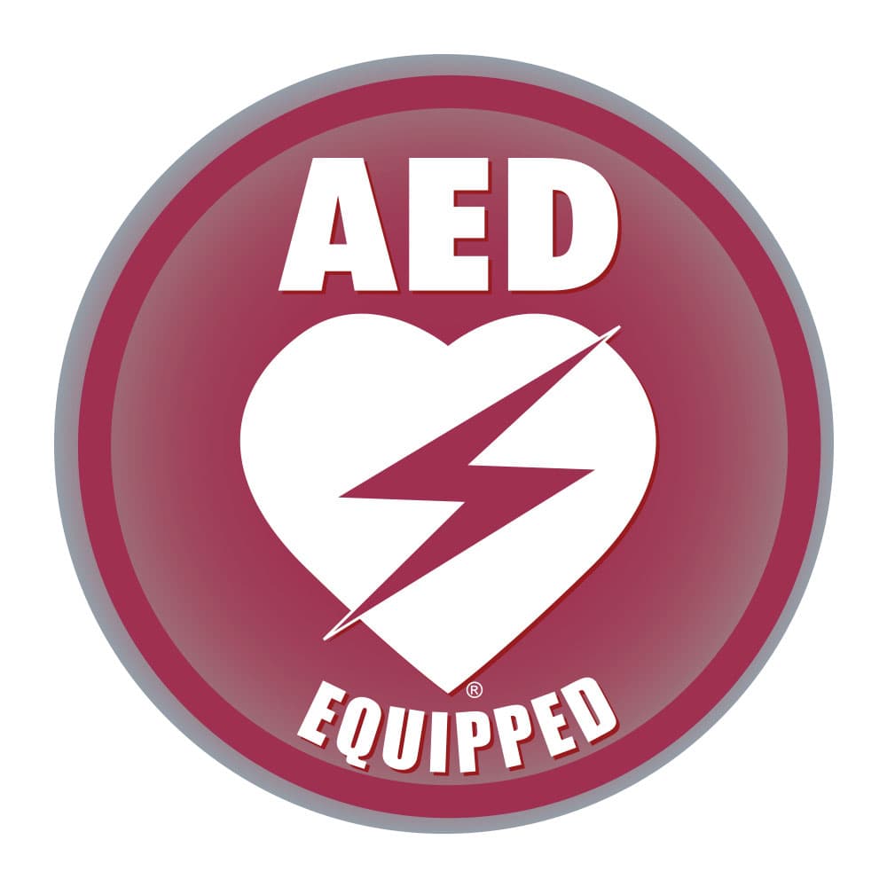 <span class="product-title">AED Equipped Facility Window/Wall Decal for Resale</span>  – 4″ Diameter