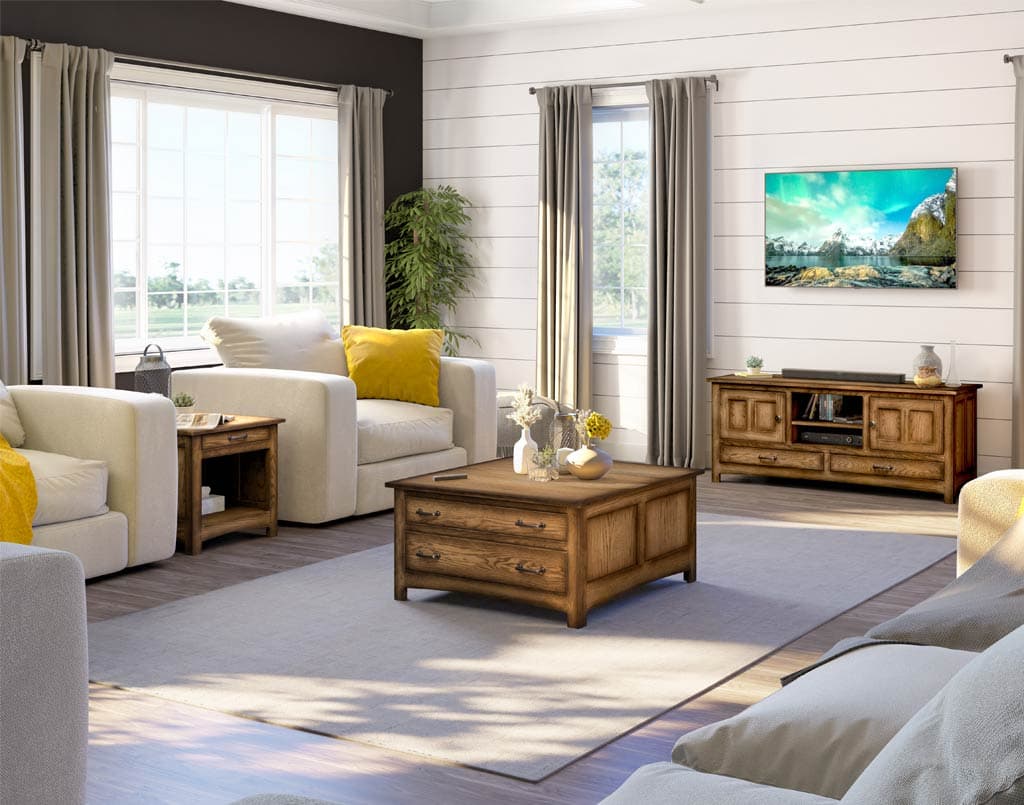 Oakridge Enclosed Coffee Table - thumbnail 3