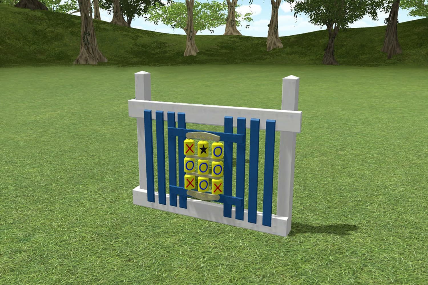 Ground Level Tic-Tac-Toe Panel