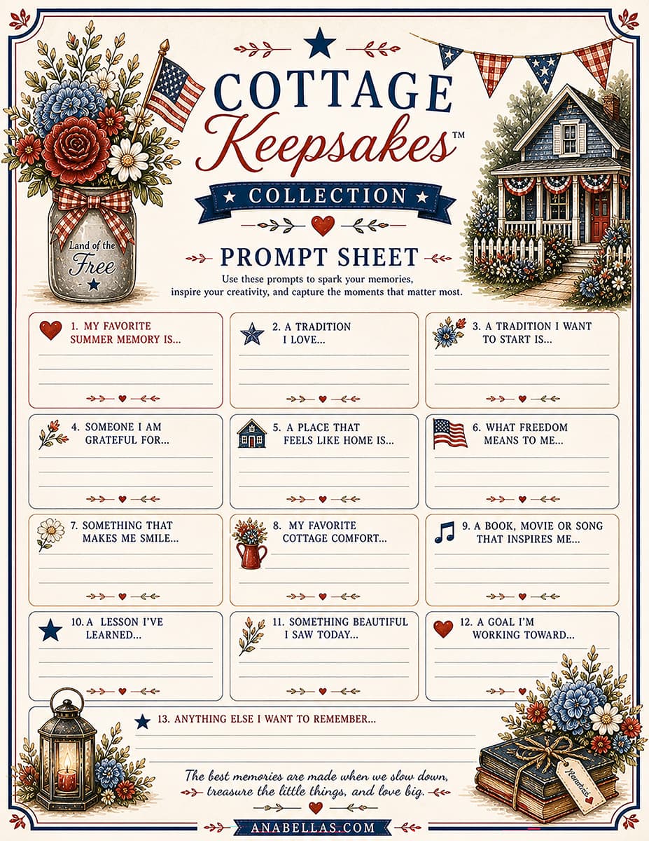 Patriotic Printable Paper Kit, Junk Journal Kit, Scrapbook Pages, Americana Printables, Recipe Cards, Tags, Ephemera, Memory Keeping - thumbnail 5