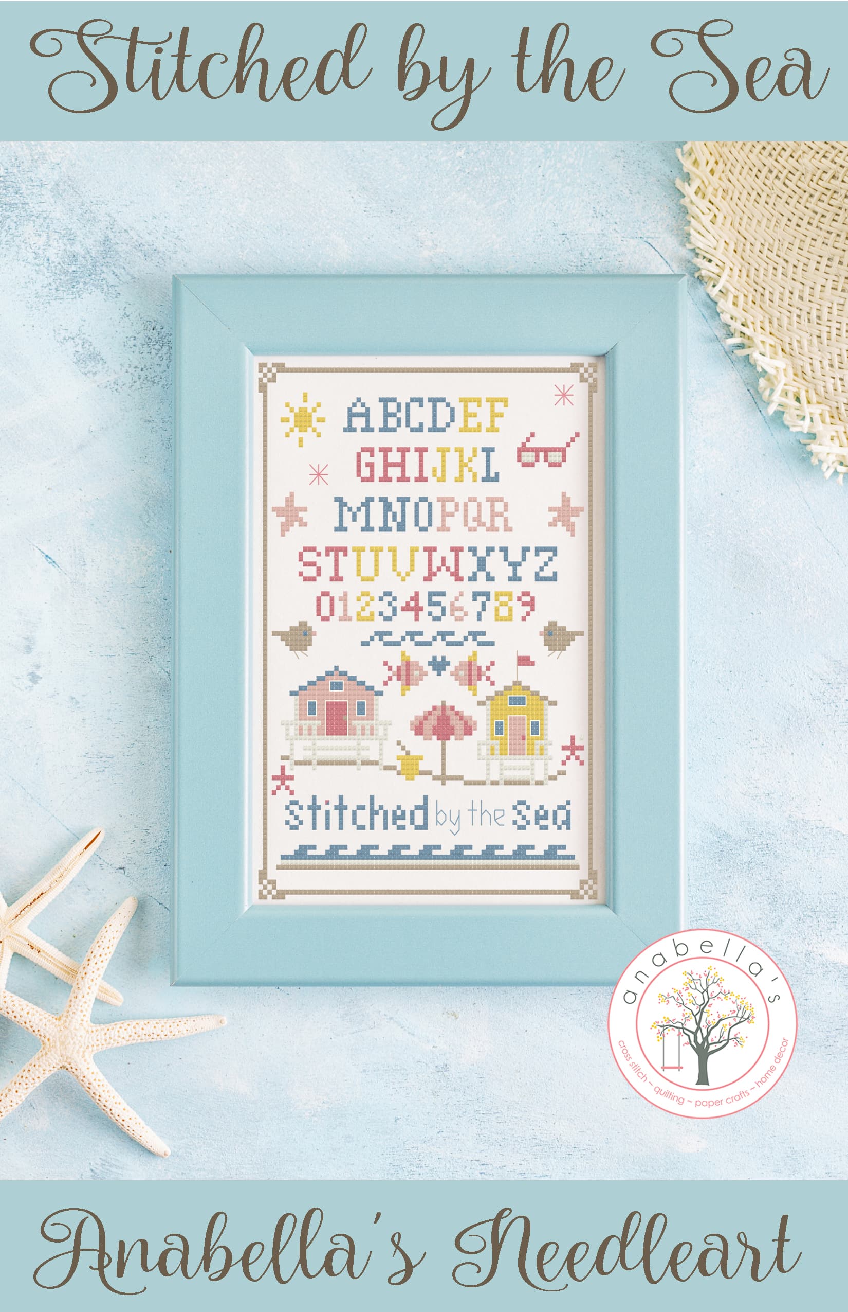 Stitched By The Sea Sampler Cross Stitch Chart