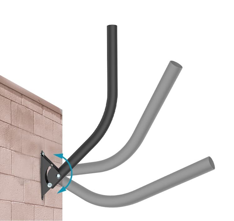 Antop Adjustable Outdoor TV Antenna Mount, J Pole (19 in.)  Universal Antenna Bracket–Easy Installation, Weather Proof | AT-723 - thumbnail 5
