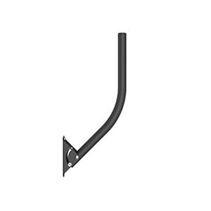 Antop Adjustable Outdoor TV Antenna Mount, J Pole (19 in.)  Universal Antenna Bracket–Easy Installation, Weather Proof | AT-723