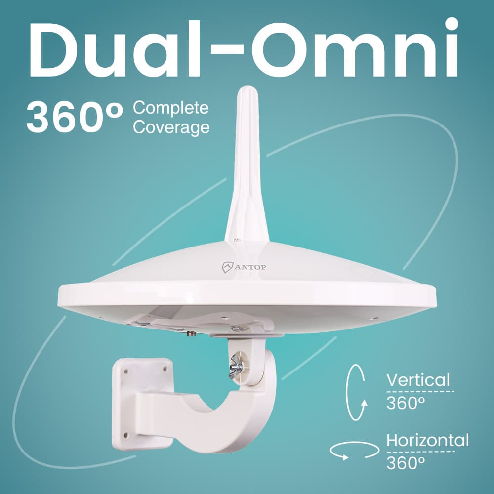 Antop AT-415B Dual-Omni UFO Outdoor/RV/Attic HDTV Antenna | Smartpass Amplified - thumbnail 5