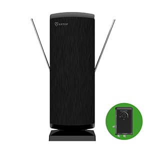 Antop SBS-805 Smart Boost MINI TOWER HDTV & FM Amplified Antenna, Black