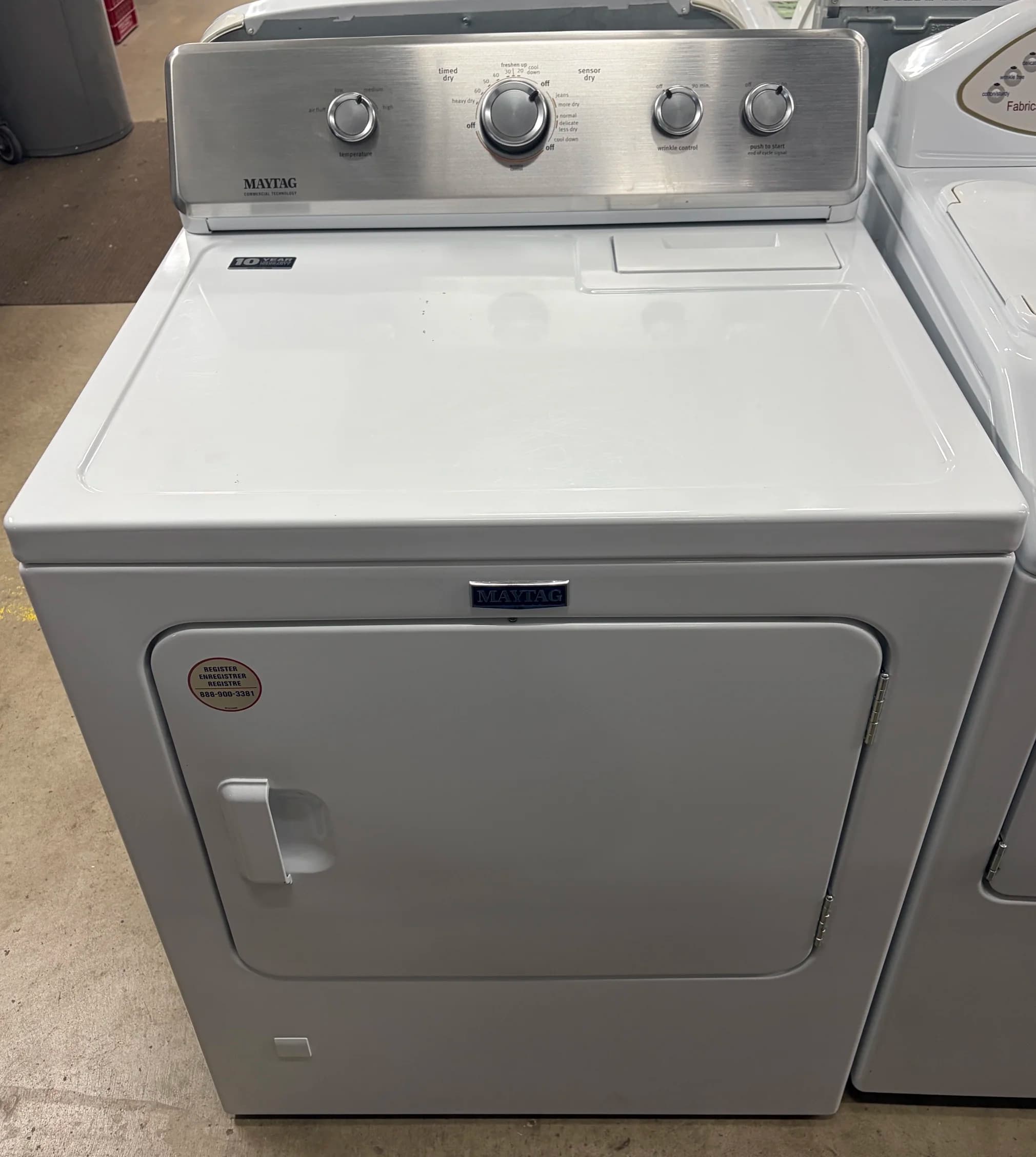 Maytag Natural Gas Dryer MGDC465HW1, White – Warranty